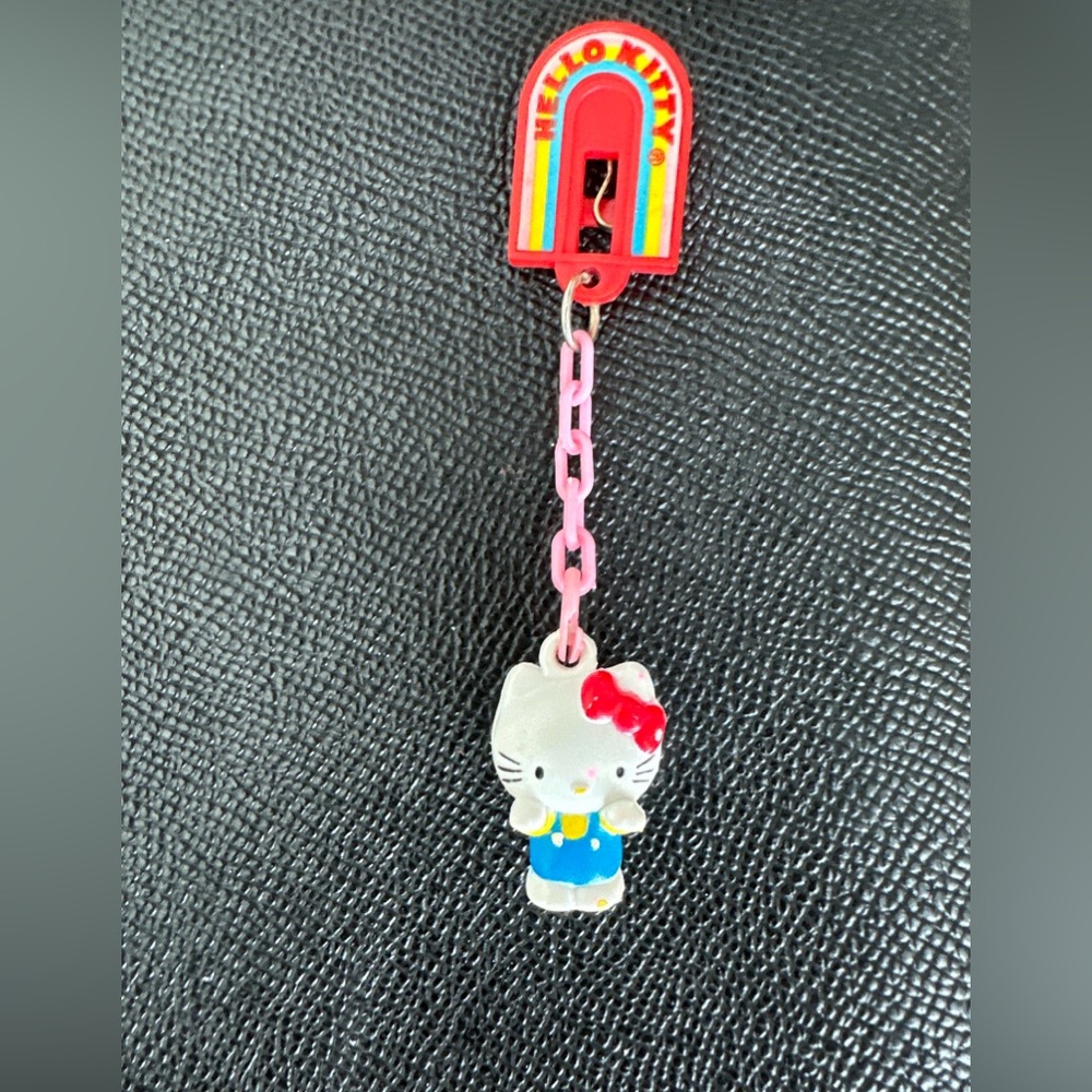 Vintage Sanrio Hello Kitty Keychain 1976 1984 Hong Kong Rare Collectible Charm